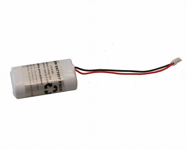 Battery pack Lithium 2x AA cell 3,6V 5200mAh with cable + plug Mignon