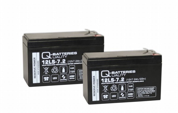 Replacement battery for Effekta UPS system series ME, MH, MI, MT and MTD 7,2Ah 2 pcs.