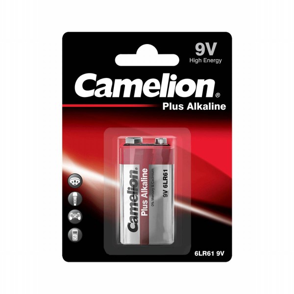 Camelion PLUS 6LR61 6LF22 9V block alkaline battery (blister)
