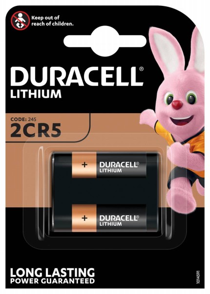 Duracell Ultra DL 245A 2CR5 / 6 Volt Lithium-Fotobatterie (1er Blister)