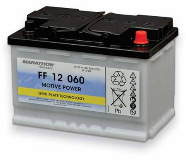 Exide Classic FF 12 060 Antriebsbatterie 12 Volt 60 Ah (5h) drivemobil  Traktionsbatterie, Blei Säure Batterien, Akkus & Batterien