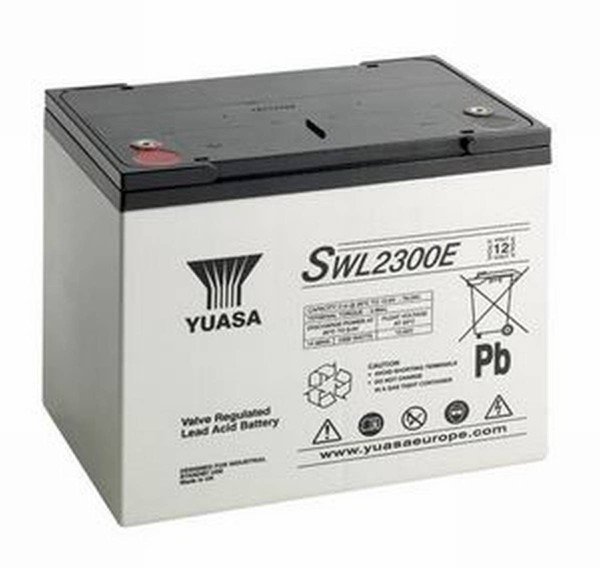 Yuasa SWL2300E 78Ah (10h) with 2300 Watt 12V Lead-Acid SWL-Series AGM Battery