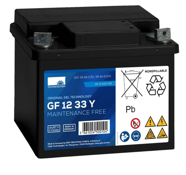 Exide Sonnenschein GF 12 033 Y G2 dryfit lead gel traction battery 12V 32.5Ah (5h) VRLA