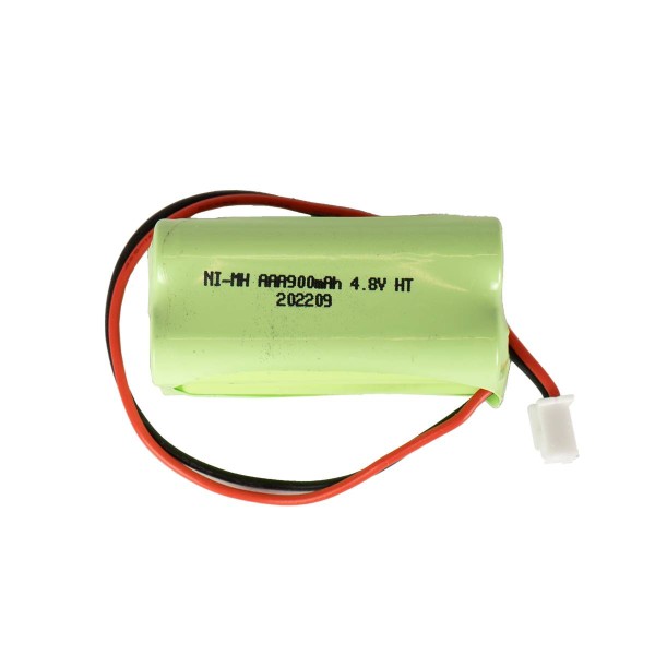 Battery pack 4.8V 900mAh for emergency light Mexcel M72 AAA F2x2 NiMH with cable and JST XHP-2