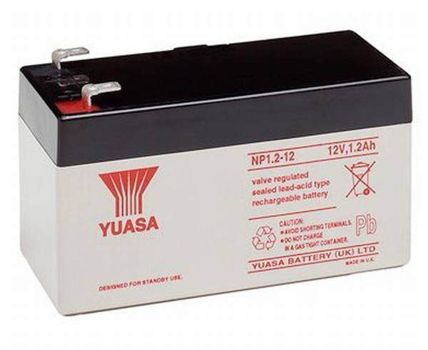 Yuasa NP1.2-12 1.2Ah 12V lead battery / AGM NP 1.2-12 VdS approval