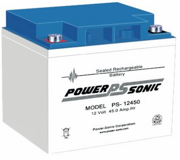 Powersonic 12V 45Ah lead fleece battery AGM VRLA PS 12450 VdS