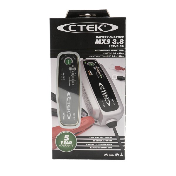 CTEK MXS 3.8 Charger (AC-grid) for lead battery 12V 3.8A charging current high frequency charger