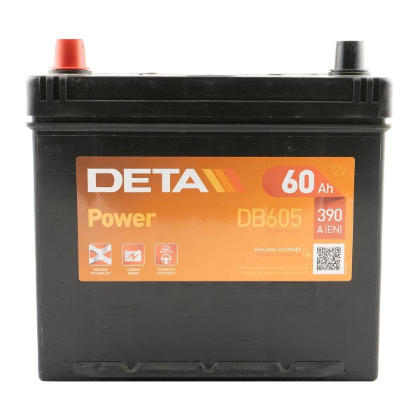 Deta DB605 Power 12V 60 Ah 390A car battery