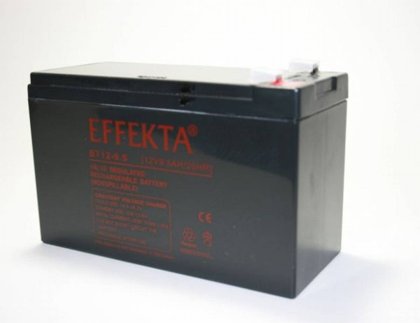 Effekta BT 12-9.5K / 12V 9.5Ah lead battery / lead fleece AGM VRLA battery