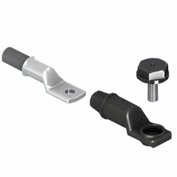 Lugsulation 50 mm² vollisolierter Kabelanschluss M10 mit Schraube (schwarz)