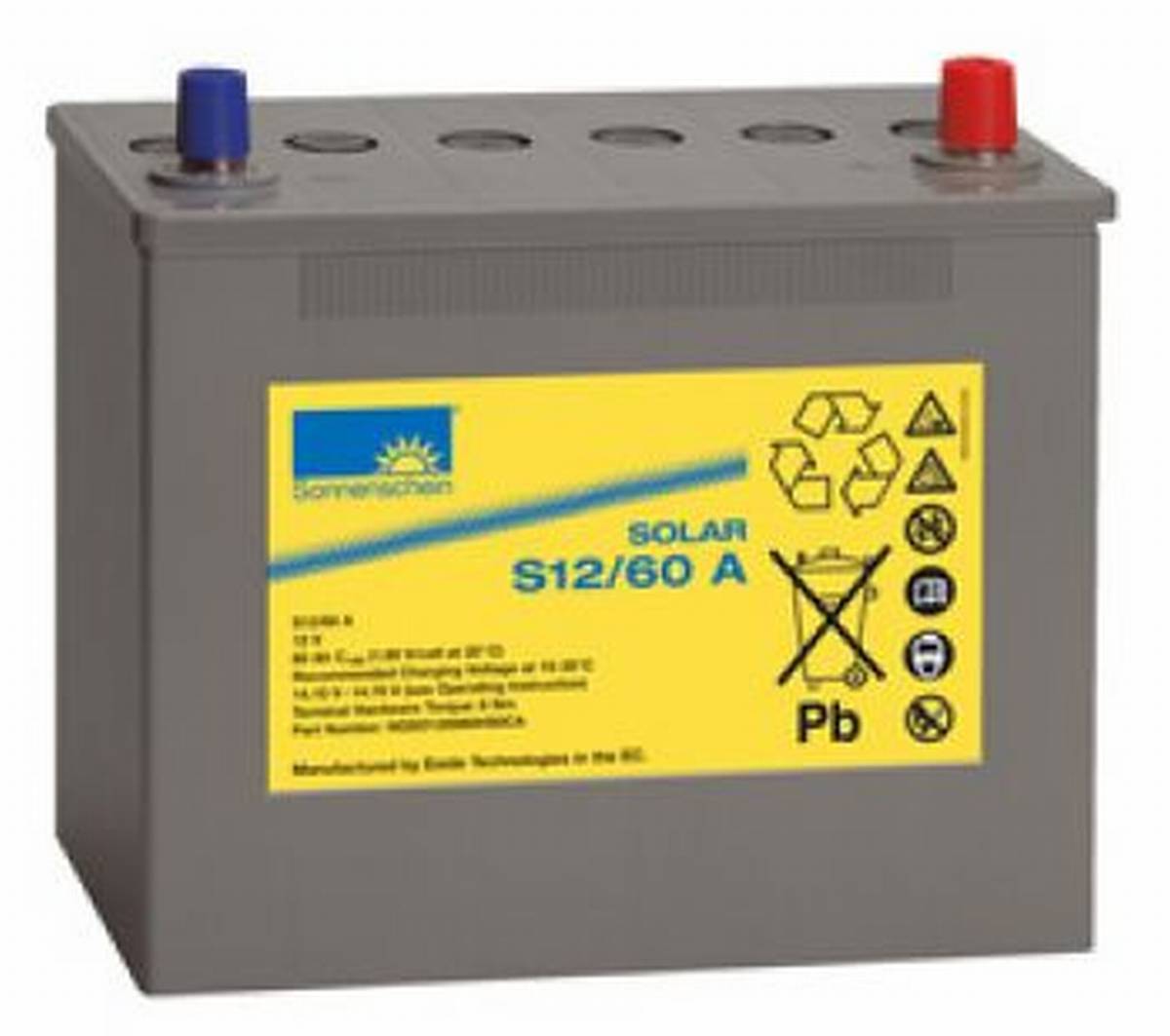 EXIDE gel Batterie 12V/60 Ah(C20)