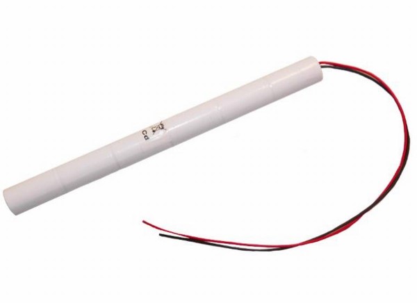 Battery pack 7,2V 1500mAh Rod NiCd L6x1 6xSub-C High temperature cells / cable