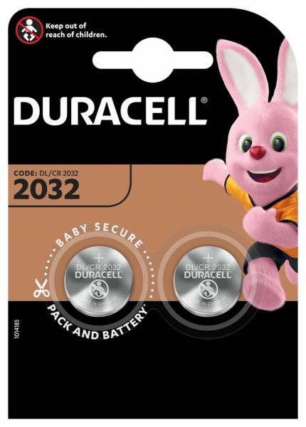 Duracell Lithium CR2032 Button Cell (2 Blister)