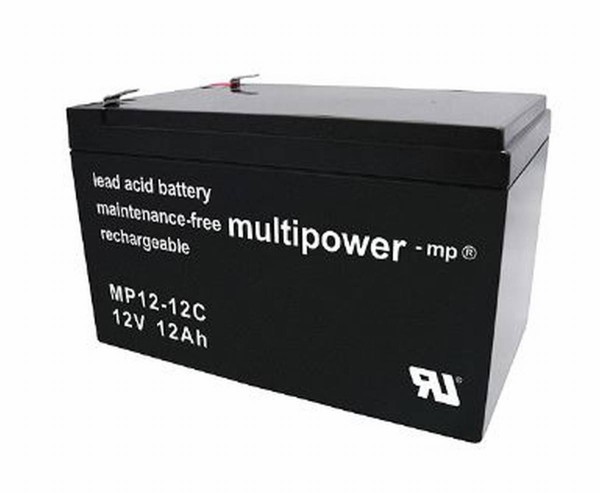 Multipower MP12-12C / 12V 12Ah lead battery cycle type