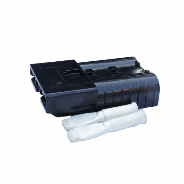 Flat plug SBE SRE 320A black, plug incl. 2 main contacts, 80 V, 70 mm²