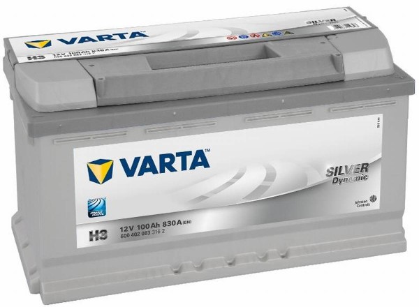 Varta SILVER Dynamic 600 402 083 3162 H3 12Volt 100Ah 830 A/EN car battery