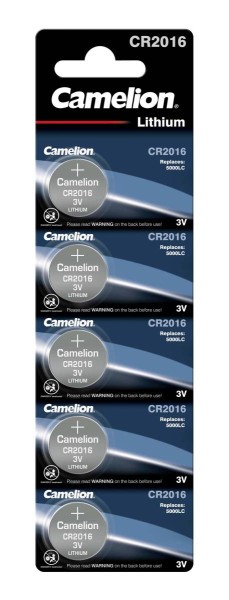 Camelion CR2016 lithium button cell (5 blister)
