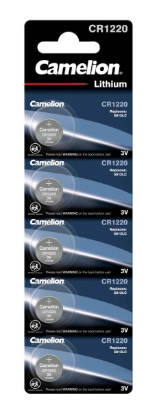 Camelion CR1220 lithium button cell (5 blister)