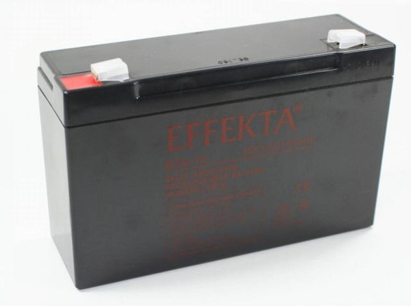 Effekta BT 6-12 / 6V 12Ah lead acid battery / lead fleece battery AGM VRLA