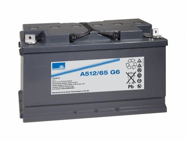 Exide Sonnenschein A512/65 G6 12V 65Ah dryfit lead-gel battery VRLA
