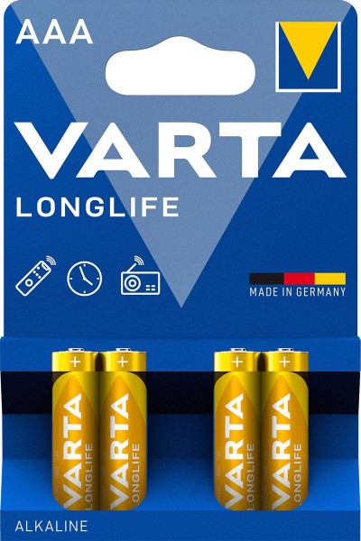 Varta Longlife Micro AAA Battery 4103 (4er Blister)