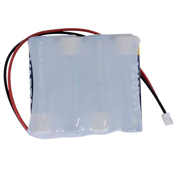 Battery pack 6V 2000mAh Alkaline F4x1 with 15 cm cable and JST PHR-2
