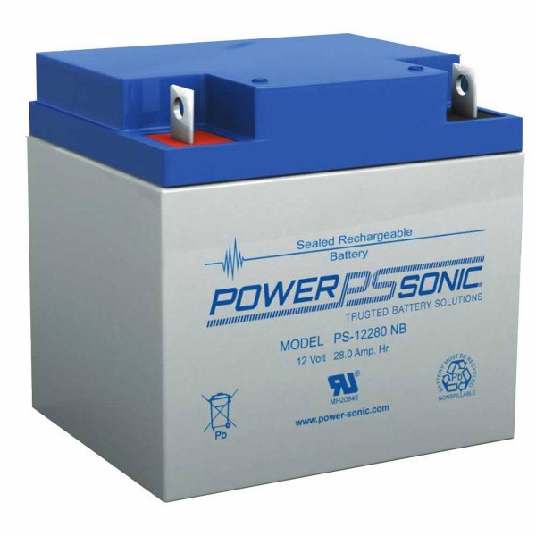 Powersonic PS 12280 12V 28 Ah lead non-woven battery AGM VRLA