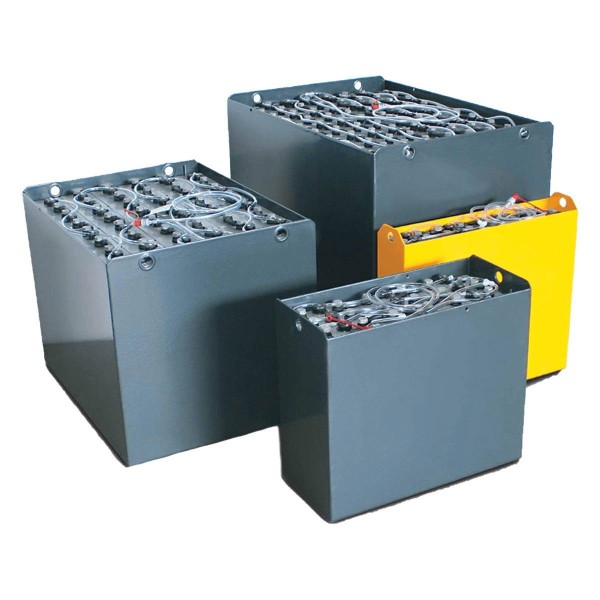 Q-Batteries 48V Gabelstaplerbatterie 6 PzS 480 Ah (989* 670 * 460mm L/B/H) Trog 43025400 inkl. Aquam