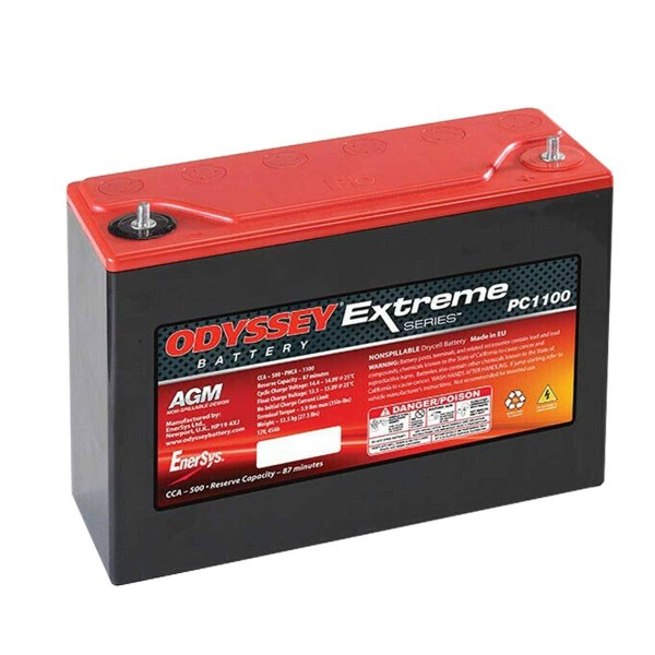 Hawker Odyssey ODS-AGM40E12V 45 Ah 500A AGM Motorcycle battery Reinblei battery