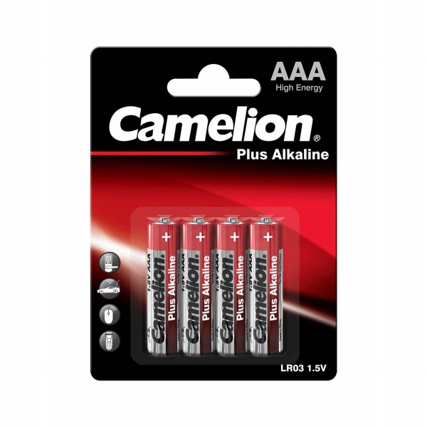 Camelion PLUS LR03 Micro AAA Alkaline Battery (Blister of 4)