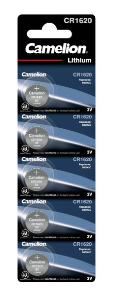 Camelion CR1620 lithium button cell (5 blister)