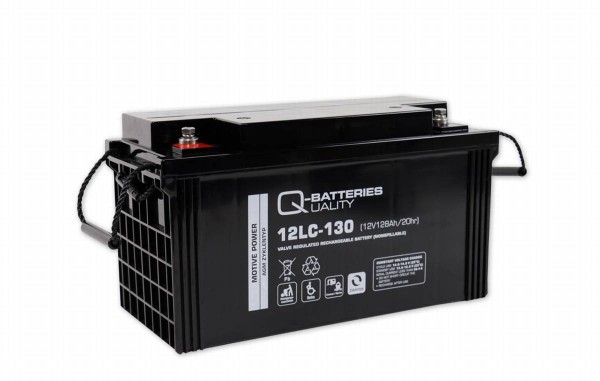 Q-Batteries 12LC-130 / 12V - 128Ah Lead acid battery Cycle type AGM - Deep Cycle VRLA