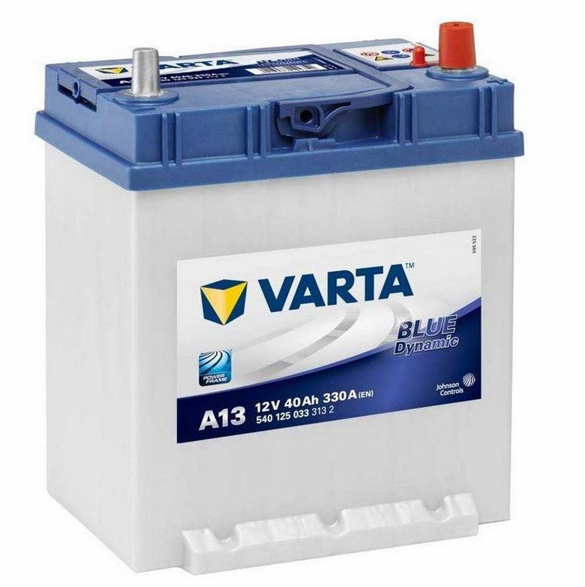 Varta BLUE Dynamic 540 125 033 3132 A13 12Volt 40Ah 330A/EN car battery, Starter batteries, Boots & Marine, Batteries by application