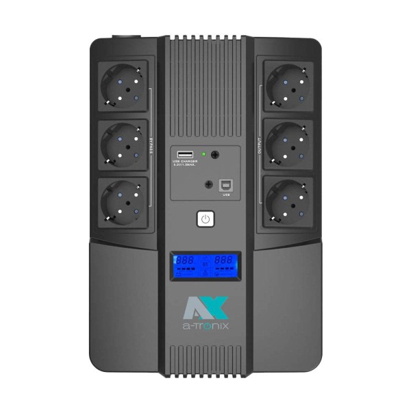a-TroniX UPS Backup Socket 800VA Line-interactive USV 480W