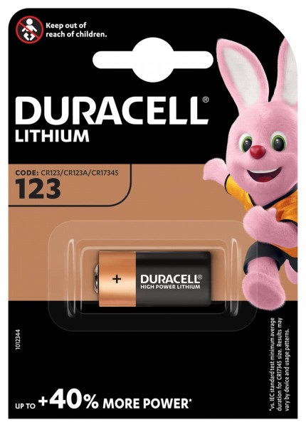 Duracell HIGH POWER LITHIUM 123 3V CR17345 photo battery (1 blister)