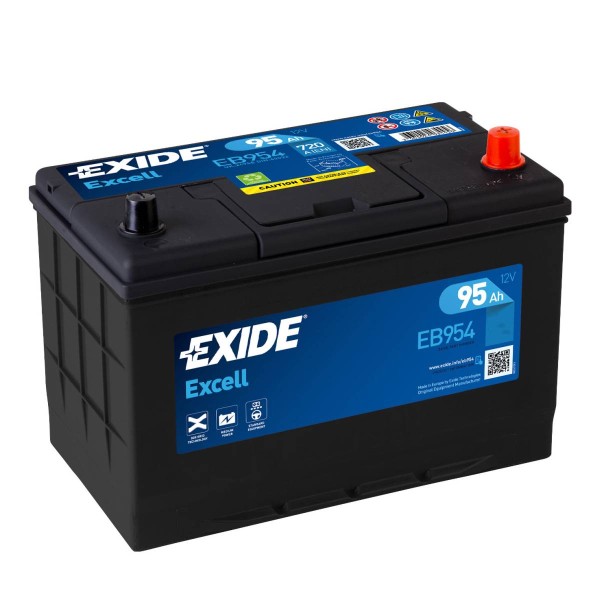 Exide EB954 Excell 12V 95 Ah 760A car battery, Starter batteries, Boots &  Marine, Batteries by application
