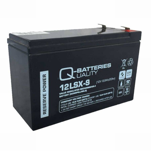 Replacement battery for Effekta UPS system series ME800/USB 12V 9Ah