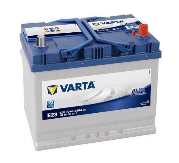 Varta BLUE Dynamic 570 412 063 3132 E23 12V 70Ah 630A/EN car battery