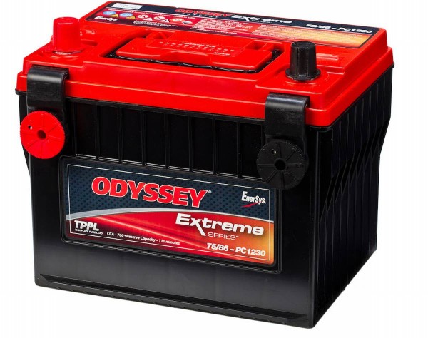 Hawker Odyssey PC1230-75/86 12V 55Ah 760A AGM Starter battery pure lead