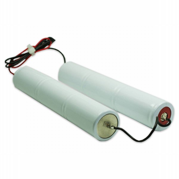 Battery pack 7,2V 4000mAh rod NiCd L3+L3+10cm bridge 6xD-high temperature cells / cable (both sides)