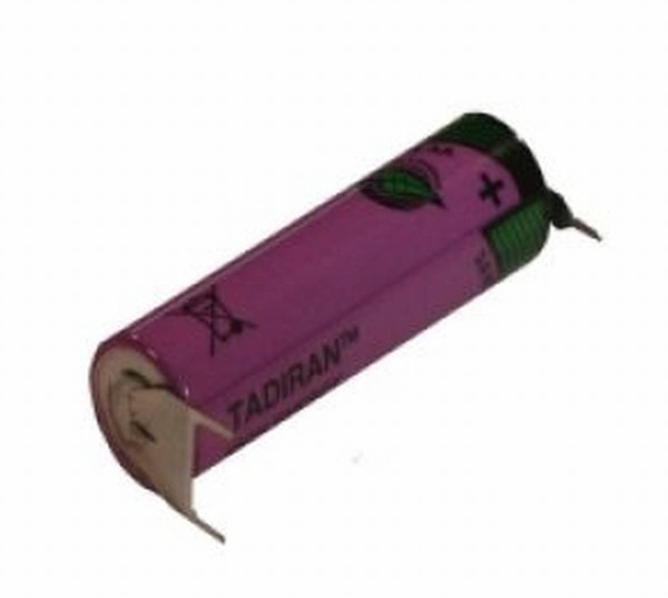 Tadiran SL360PT Lithium battery, AA 3.6V + 1pin -2pin
