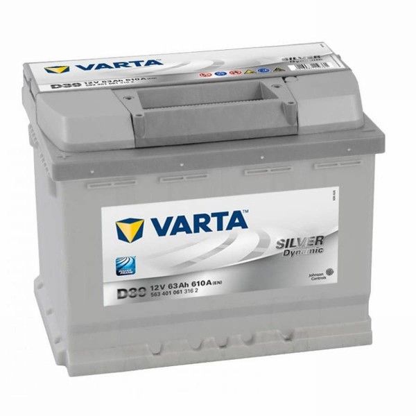 Varta SILVER Dynamic 563 401 061 3162 D39 12Volt 63Ah 610A/EN car battery