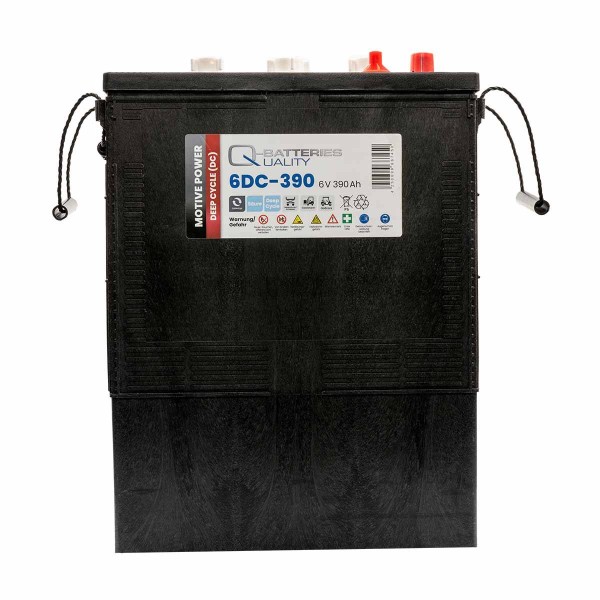 Q-Batteries 6DC-390 6V 390 Ah Deep Cycle Traction Battery
