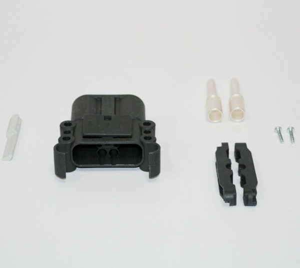 REMA plug Euro Din 160A 50mm² (coding pin grey, main contact, strain relief)