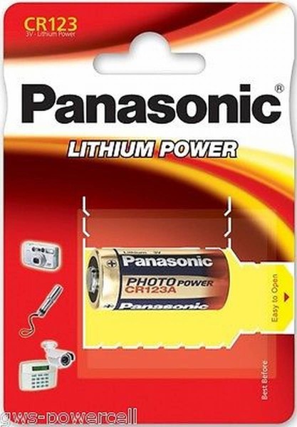Panasonic CR123A 3V Photo Power Lithium Battery (pack of 1)