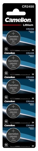 Camelion CR2450 Lithium Knopfzelle (5er Blister)