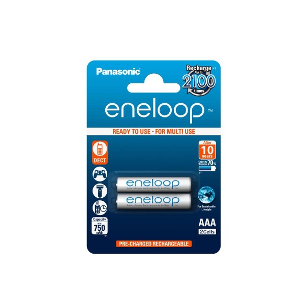 Eneloop Battery BK-4MCCE AAA 750mAh Ready to use (blister of2)