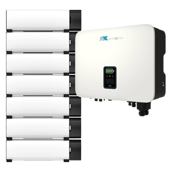 a-TroniX Hybridpower 5kW Hybrid Wechselrichter mit 13,8kWh Solarspeicher-Set