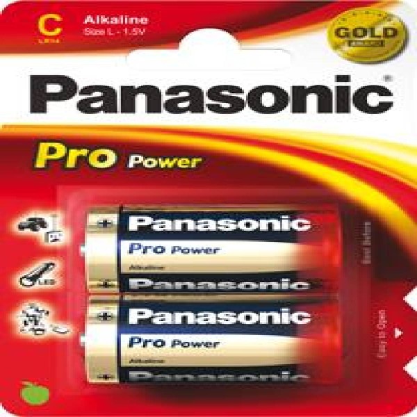 Panasonic Pro Power LR14 Baby C Alkaline Battery (Pack of 2)