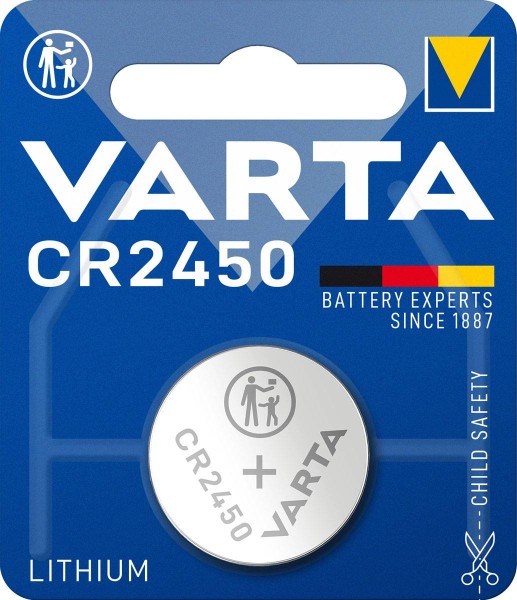 Varta Electronics CR2450 Lithium Button Cell 3V, pack of 1
